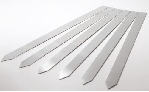 Rostfritt stål Adana grillspett extra brett 24 mm och 450 mm lång (20)