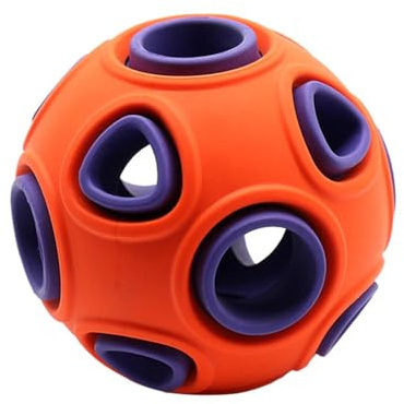 DONGKER Hundespielzeug Ball, Interaktives Hundeball mit Glöck/Licht, 4/8 cm Durchmesser, Hundespielzeugball für kleine mittlere große Hunde Katzen
