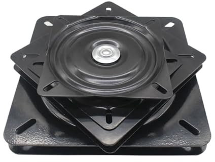 YUKORT Vierkant-Drehhocker-Ersatz Tisch Drehteller Kugellager Drehplatte Ersatz Liegestuhl Teil Mechanismus Barhocker Bootssitz aus kaltgewalztem Stahl Sitz-Drehplatte (Color : 19.4x19.4cm)