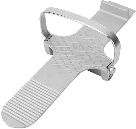 Unibos | Door & Dry Wall Foot Lifter | Lifting Door, Board, Panel, Dry Wall & Wall Board | Secure Placement With Gripped Tread Plate | For Professional & DIY Projects (Silver)