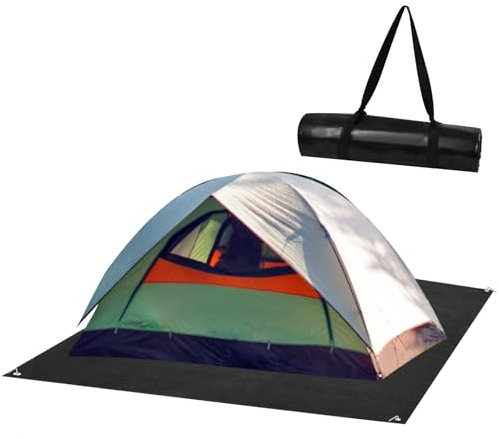 Campingzelt-Teppichmatte, große Picknickdecke, wasserdicht, Outdoor-Camping-Teppich, hält Sie warm und trocken, Filzzelte, Bodenmatte mit Aufbewahrungsgurt und Heringen zum Wandern, Rasen drinnen und