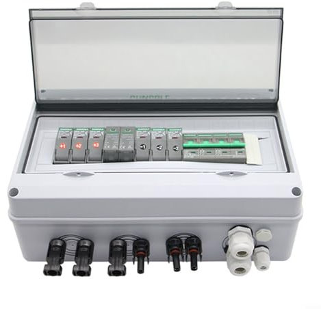 snowchecking Flush Mount Terminal Boxes 3 In 1 Out,PV Combiner Box Solar DC Junction Box,Outdoor Waterproof IP65 310×200×115mm,Rugged and Easy Installation