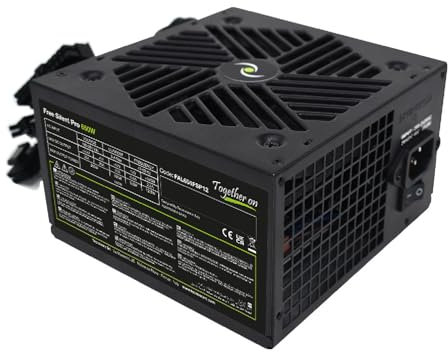 Tecnoware Alimentation Free Silent Pro 650 pour PC évolués avec Carte Graphique NVIDIA GeForce GTX - RTX, Ventilateur Silencieux, connecteurs PCI-E, CPU 4+4, SATA, Molex