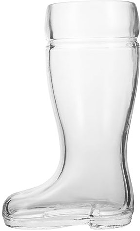 TOPBATHY Bicchiere Da Whisky Creativo a Forma Di Stivale Da 580 Ml in Vetro Per Cocktail, Birra e Liquori, Tazza Da Bar Per Feste, Discoteche e Serate Tra Amici