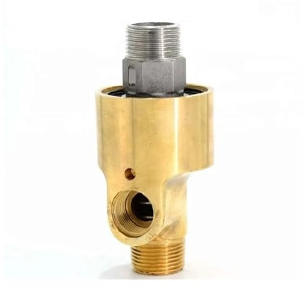 IndusTradCorp DN25 bis DN10 1-3/8 Zoll 2-Wege-Drehgelenk, Drehgelenk in Zwei Richtungen, Messing-Drehverbindung, Wasser-Luft-Verbindungsdrehgelenk, Kupplungsdrehverbindung(Left Thread)