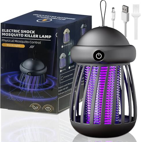 2In1 Lampada Antizanzare Ricaricabile,Usb Zanzariera Elettrica Da Interno Mosquito Killer,Trappola Zanzare Elettricotorce Antizanzare Giardino Portatile,Uccidi Zanzare Elettrico Da Interno Esterno