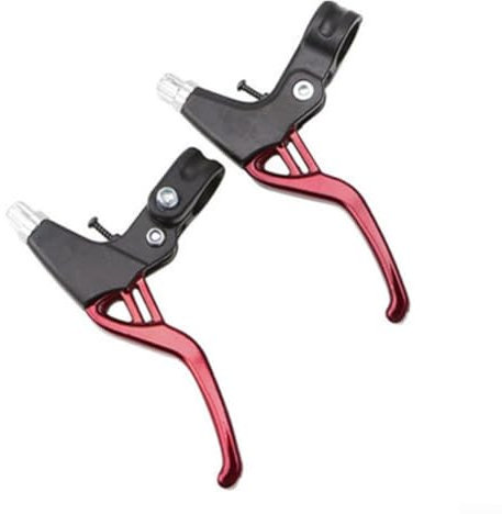 EXTRWORY Hochwertige Fahrradbremsgriffe aus Aluminiumlegierung, ideal für Mountainbikes und Falträder (rot)