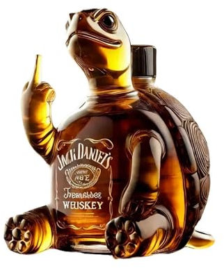 DUOAZJL Sculpture Artistique – Carafe à Whisky en Verre à Motif Animal, 300 ML, idéale pour la décoration de Bar à Domicile