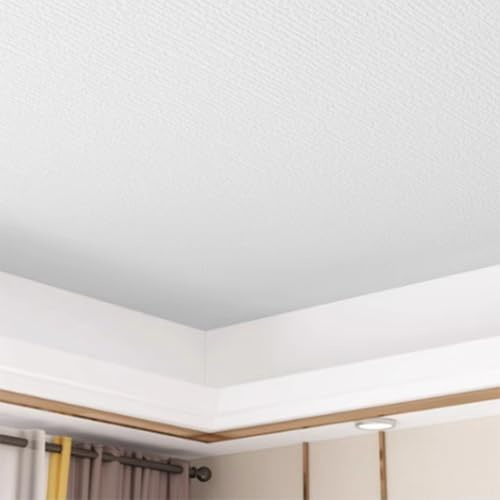 ByteRunning Dalle De Plafond,Plaque pour Plafond A Coller,Panneaux De Plafonds en PolystyrèNe,Facile à Nettoyer,Installation Rapide,pour sous-Sol,Cuisine,Salle De Bain