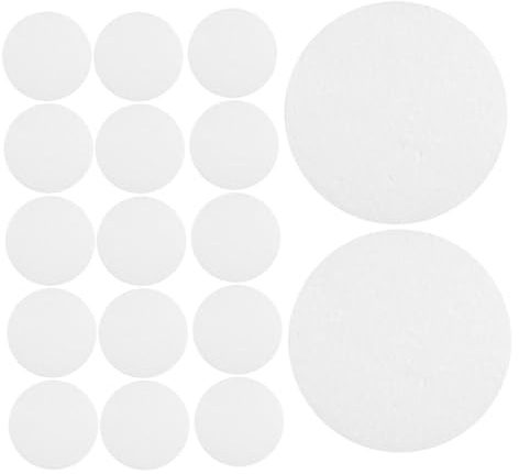 SEWACC 20pezzi Blocchi di Schiuma Bianca Fai da Te Cilindri di Schiuma Dischi per Modellismo Pittura Scultura Decorazioni Progetti Scolastici