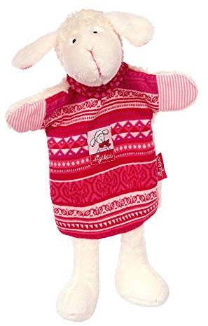 SIGIKID Mädchen und Jungen, Schnuffeltuch-Handpuppe Schnuggi, Babyspielzeug, empfohlen ab 0 Monaten, pink/weiß, 39276
