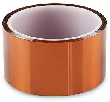 Gdrtwwh Kapton Tape Hohen Temperaturen Hitzebeständig Tape Polyimid Film Klebeband zum Abdecken, Löten, Elektrik usw (1 Rolle*2 Zoll)