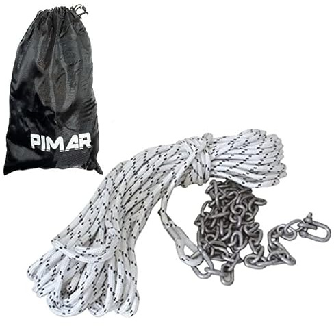 Pimar Kit de humor, para anclas, barco, con Cima de 30 m más 2 m de cadena y 2 grilletes