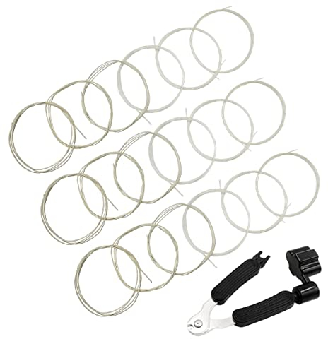 Klassische Gitarrensaiten Klare Nylon-Gitarrensaiten 3 komplette Sätze und 3-in-1-Gitarren-Restringing-Tool