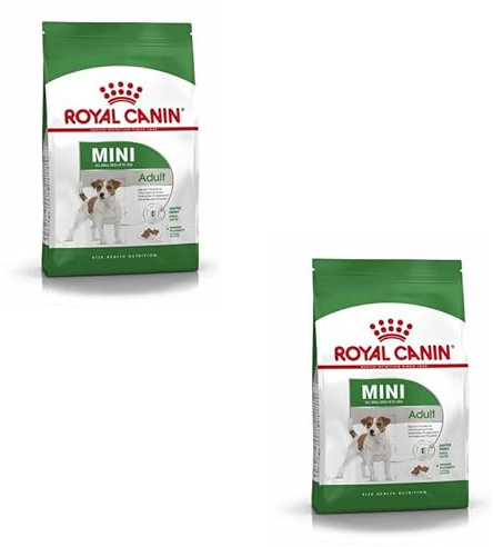 Royal Canin Mini Adult | Doppelpack | 2 x 800 g | Trockennahrung für ausgewachsene kleine Hunde | Kann zur optimalen Versorgung Kleiner Hunderassen eingesetzt Werden | Mit EPA & DHA