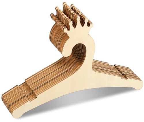 20 Stück Baby KleiderbüGel Aus Holz KleiderbüGel Kinder rutschfest BabykleiderbüGel KinderkleiderbüGel Holz 22.7cm Für Babies Und Kinder