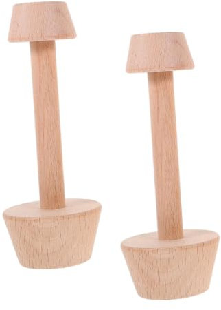 COLLBATH 2pcs DIY Mini Muffin Pan Tart Tamper Wooden Egg Tart Mould Baking Tool for Pastry Cheesecakes