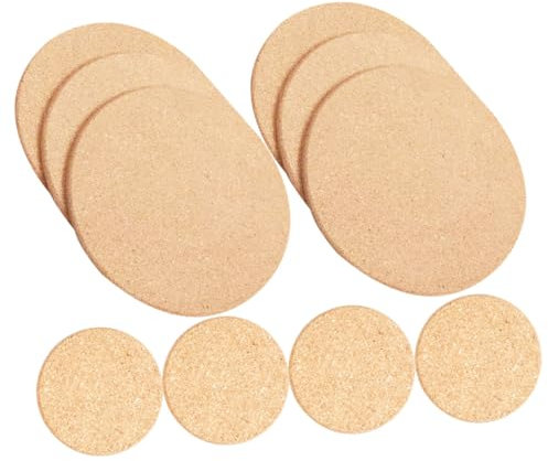 Toddmomy 10pezzi Sottobicchieri Sughero Rotondi per Vasi da Giardino Assorbenti Antiscivolo e Duraturi per Piante da e Protezione dei Pavimenti