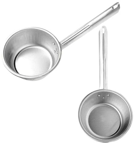 TIDTALEO 2pezzi Cucchiaio Alluminio Per Cucchiaio Multifunzionale Per Cucina e Bagno Per Servire Lavare Frutta e Annaffiare Design Riutilizzabile e Facile Da Riporre