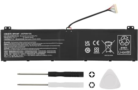 K KYUER AP21A8T AP21A5T Laptop Battery for Ac-er Nitro 5 AN517-55 16 AN16-41 AN16-72 17 AN17-41 AN17-51 AN17-71 Helios Neo PHN16-71 Predator Helios 300 PH315-55 PH317-56 18 PH18-71 3D 15 PH3D15-71