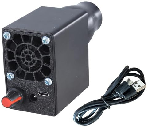 Vynetra Soufflet électrique portable pour barbecue - Démarreur à charbon de bois - 16 000 tr/min