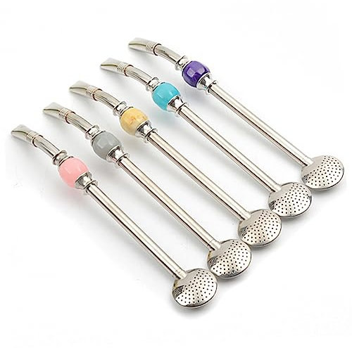 Canna da Mate in Acciaio Inox con Filtro Rimovibile, 1 Pezzo