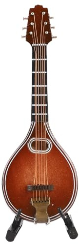 Cosiki Mini Mandolin Instrument, Modèle de Mandoline à 8 Cordes Mini Mandoline Migne 8 Cordes Modèle pour Cadeaux Décoration de la Maison