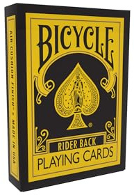 Cykel omvänd spel (gul och svart)