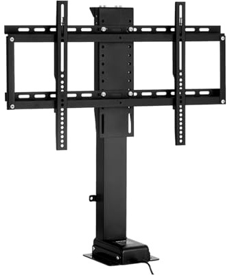 Electric tv lift, Automatic lifting motorised tv bracket, tv lift mechanism for most 32-70 inch Flat and Curved TVs,max 600x400mm up to 60kg, Can be hidden inside the cabinet (lifting-56cm)