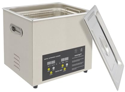 10L Ultrasonic Cleaner | Stainless Steel Ultrasonic Jewelry Cleaner with Faucet | Portable Cleaning Machine with Heater and Timer | for Metal Glasses Jewellery
