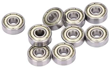 Omquot Kit di Set in Acciaio con Doppio Scudo con Cuscinetti a Sfera con Scanalature Profonde in Materiale Premium 6x17x6mm 10 Pezzi