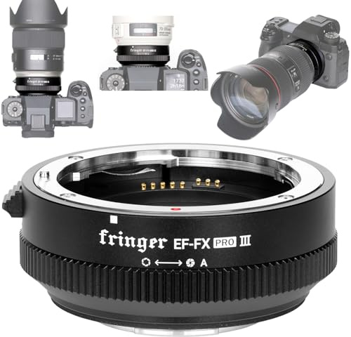 Fringer EF-FX Pro III Adapter für Autofokus für EOS Tamron Sigma Objektiv für spiegellose FX Kameras X-T3 XH1 X-E3 XT20 X-Pro2 X-T2 X-T4 X-A X-E1 X-M1 XT1 X-T30. (EF-FX Pro III)
