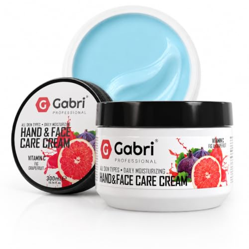 Gabri Professional Fig & Grape Fruit Hand & Face Cream 300 ml - Higo y Uva - Crema de Manos y Rostro, Hidratación Diaria, Todo Tipo de Piel
