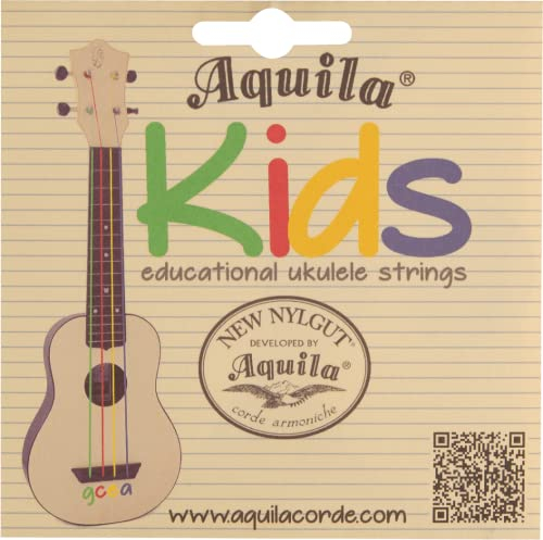AQUILA - Saiten Satz Ukulele DO für Kinder, New Nyglut, GCEA 160U