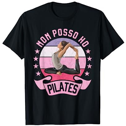 Non posso ho Pilates Yoga Donna Simpatica Fitness Maglietta