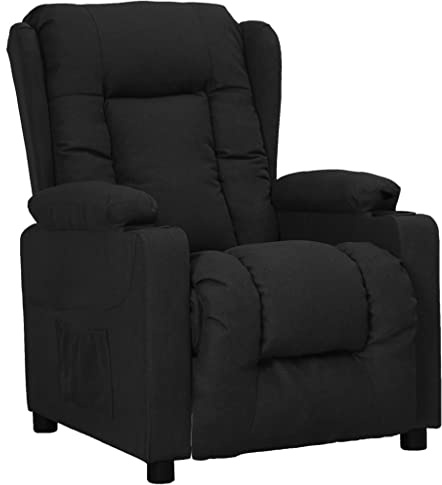 vidaXL Relaxsessel Schwarz Stoff
