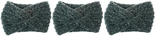 Beaupretty 3pcs Thick Hair Bands Women Knitted Headband Hat Fashion Headwrap Handmade Hair Accessories for Winter
