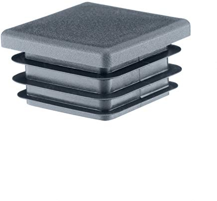 EMFA Lamellenstopfen 70x70 mm Anthrazit für Vierkantrohre, 50 Stück