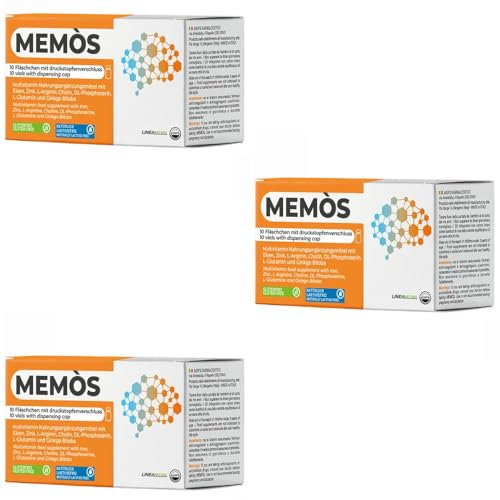 Memoria y agilidad mental Ideal para concentracion y memoria estudiar Contra el Estrés Restaurativo Ginko Biloba Vitamina B Hierro y Zinc 30 Botellas Agips (3 Cajas)