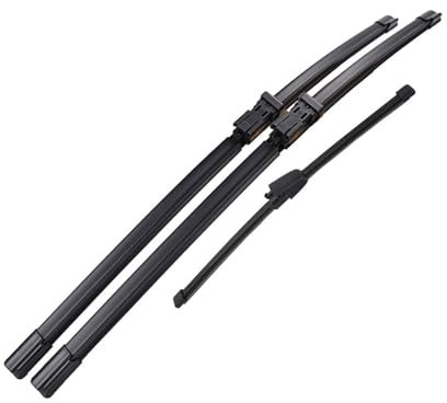 SXIBUYAX Scheibenwischerblätter Set passend for Skoda passend for Fabia 5J passend for Kombi vorne hinten 2007 2008 2009 2010 2011 2012 2013 Wischer