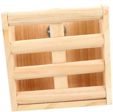 BESPORTBLE 2pcs Rabbit Hay Feeder Wooden Hamster Cage Accessory Grass Rack Cage Holder Feed Tool