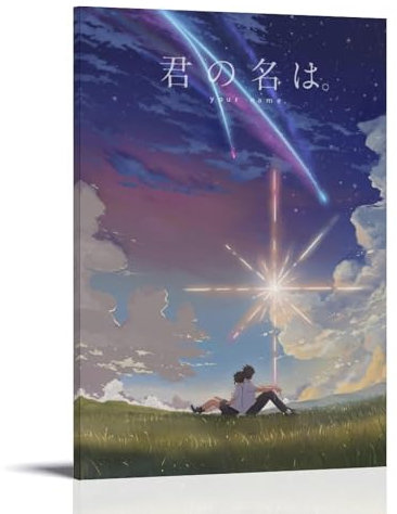 Your Name Póster Anime Kimi No Na Wa (4) Póster Pintura Decorativa Lienzo Arte de Pared Salón Póster Dormitorio Pintura, Arte de Pared Impresión de Imagen Moderna Decoración de Habitación Familiar 30