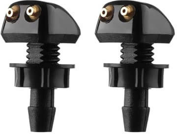 Scheibenwaschdüsen 2PCS Universal Auto Frontscheibe Windschutz Scheibe Jet Düsen Wasser Fan Auslauf Abdeckung Waschmaschine Outlet Wischer Düse Einstellung Waschdüsen