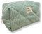 YOJOY Trousse de Toilette Femme, Trousse Maquillage, Trousse de Toilette de Voyage pour Hommes et femmes, Pochette Maquillage en Coton matelassé, accessoires de voyage, Organisateur maquillage (VERTE)