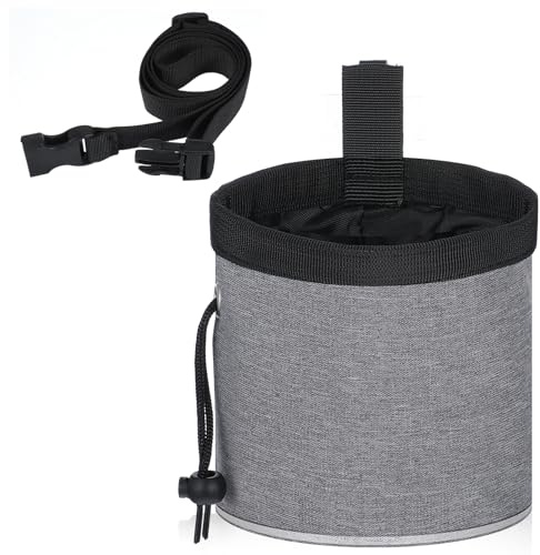 Yuanchu Leckerlitasche für Hunde, Hundetraining Futterbeutel Hundesnackbeutel mit Verstellbarer Bund Multifunktionale Futtertasche mit Kotbeutelspender Leckerlibeutel für Haustier Gassigehen Hundetrai