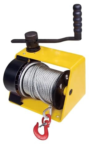 Treuil manuel portable à turbine pour remorque, treuil de remorque de bateau robuste avec crochet, treuil manuel à manivelle pour remorque, outil d'extraction électrique professionnel