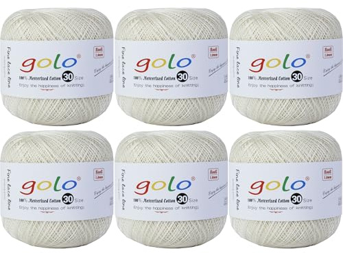 golo virkgarn 6bollar broderigarn för virkning för handstickat virkgarn gänga virkning