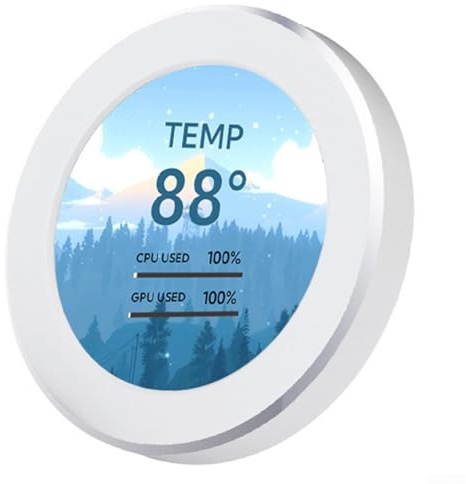 ZYNCUE 2 Monitor IPS da 1 per il monitoraggio delle prestazioni in tempo reale di CPU e sistemi GPU (bianco)