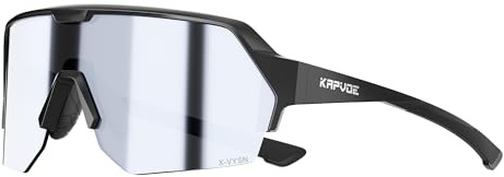 KAPVOE Fahrradbrille für Herren Damen Radsportbrille Sonnenbrille mit UV400 Schutz Sportbrille für Fahrrad Mtb Unisex