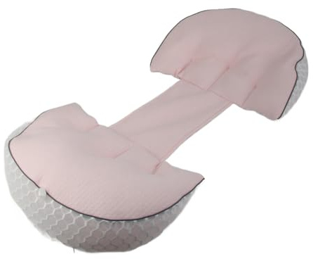 Luocute Cuscino per il Corpo in Gravidanza, Cuscino di maternità in Gravidanza per Traversine Laterali con Tessuto Morbido a Forma di Logge a Forma di a Forma di U (PINK)